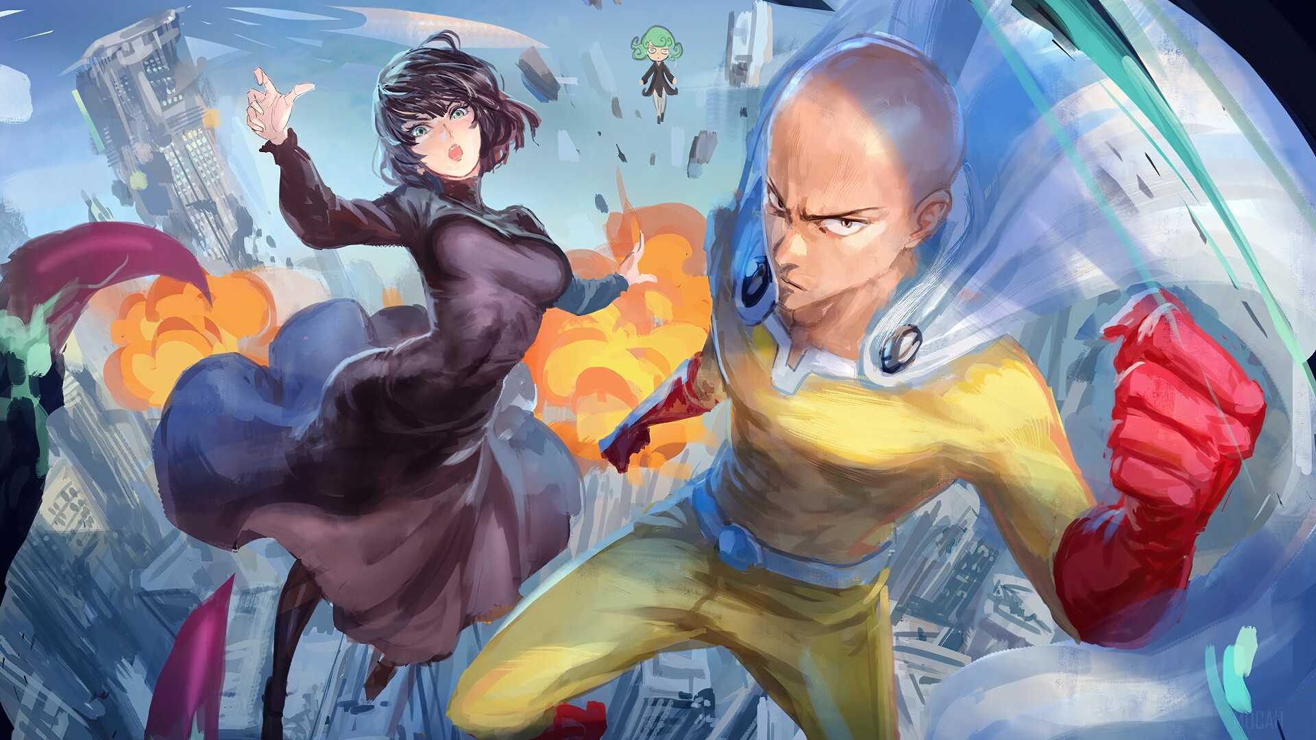 Обзор аниме one punch man («ванпанчмен»)