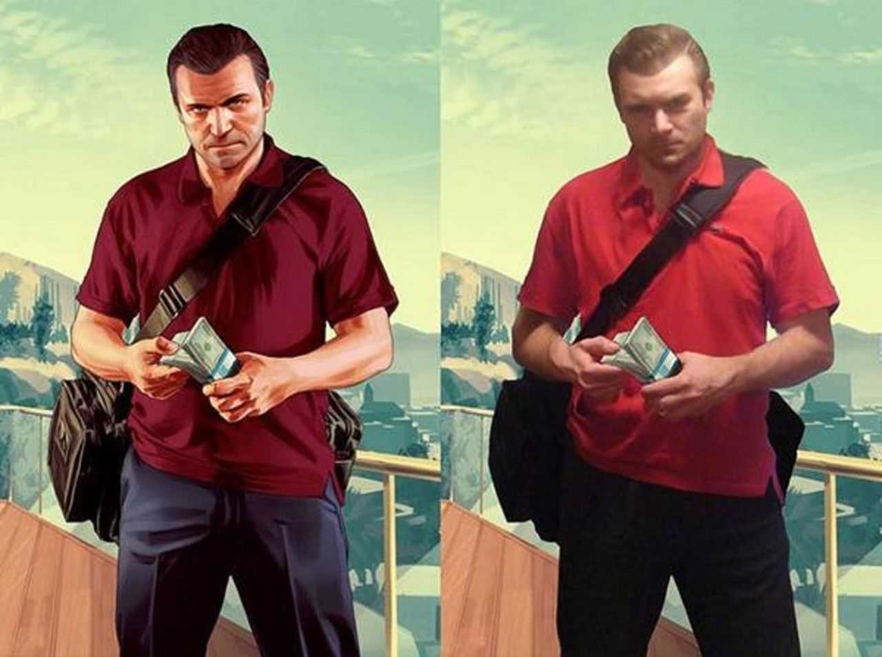 Девушка ходит как в гта