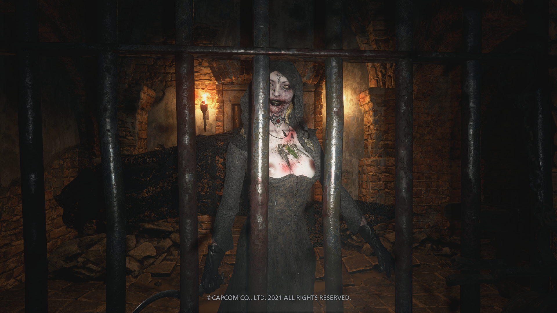 Главный герой resident evil village ближе знакомится с сексуальными вампиршами в слитом геймплейном ролике