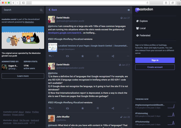 Как зарегистрироваться в mastodon и найти друзей