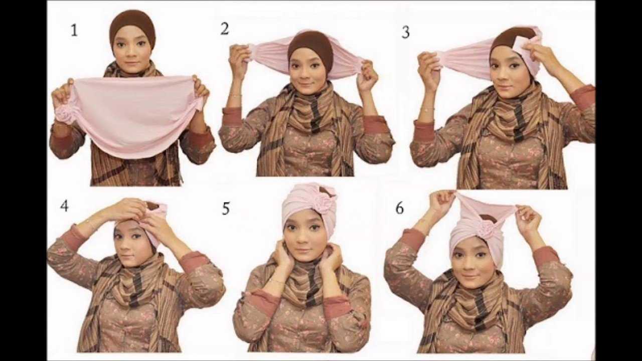 Как завязывать шарф на голову вместо шапки